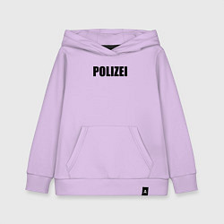 Толстовка детская хлопковая POLIZEI, цвет: лаванда