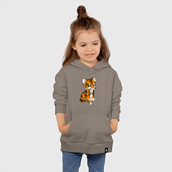 Толстовка детская хлопковая Little Tiger, цвет: утренний латте — фото 2