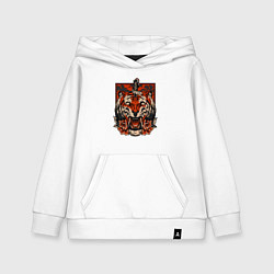 Толстовка детская хлопковая Red Tiger, цвет: белый