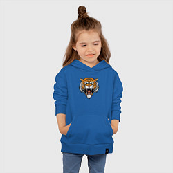 Толстовка детская хлопковая Ghost Tiger, цвет: синий — фото 2