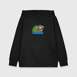 Толстовка детская хлопковая Pepe happy Пепе хеппи, цвет: черный