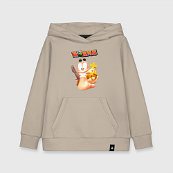 Детская толстовка-худи Worms-3D