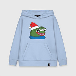 Детская толстовка-худи Pepe, pepe happy, Пепе хеппи, pepe happy new year