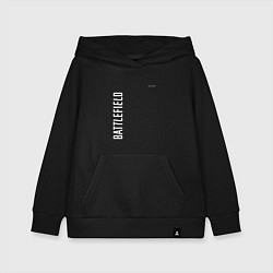 Толстовка детская хлопковая BATTLEFIELD 2042 БЕЛЫЙ ЛОГОТИП, цвет: черный