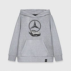 Толстовка детская хлопковая Mercedes - команда победителей!, цвет: меланж
