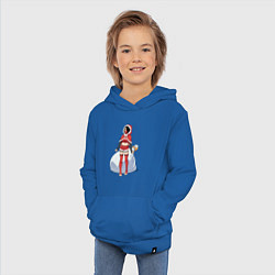 Толстовка детская хлопковая Christmas Girl, цвет: синий — фото 2