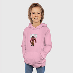 Толстовка детская хлопковая DEMON BARON DOOM NPC, цвет: светло-розовый — фото 2