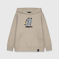 Толстовка детская хлопковая Беги, Васька, беги!, цвет: миндальный