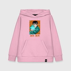 Толстовка детская хлопковая Юсукэ из школы Сараясики, цвет: светло-розовый