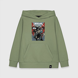 Толстовка детская хлопковая Metallica - cool dudes!, цвет: авокадо