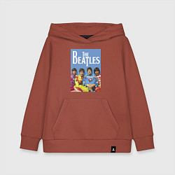 Толстовка детская хлопковая The Beatles - world legend!, цвет: кирпичный