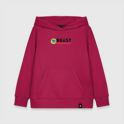 Толстовка детская хлопковая Mr Beast Philanthropy, цвет: маджента