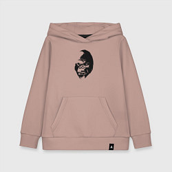 Толстовка детская хлопковая Angry Monkey Cotton Theme, цвет: пыльно-розовый