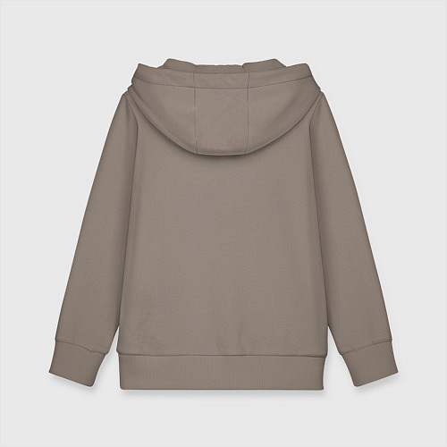 Детская толстовка-худи Заяц пучеглазый / Утренний латте – фото 2