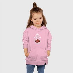 Толстовка детская хлопковая Будь спокоен и ешь Винегрет, цвет: светло-розовый — фото 2