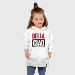 Толстовка детская хлопковая Bella Ciao - Money Heist, цвет: белый — фото 2