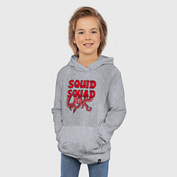 Толстовка детская хлопковая Squid Squad, цвет: меланж — фото 2