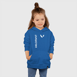 Толстовка детская хлопковая Valorant - Logo, цвет: синий — фото 2
