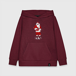 Толстовка детская хлопковая My Santa, цвет: меланж-бордовый