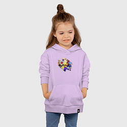 Толстовка детская хлопковая FRISK UNDERTALE ФРИСК И ГЕРОИ, цвет: лаванда — фото 2