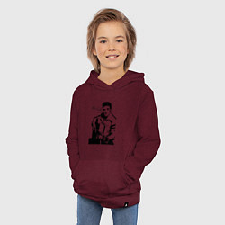 Толстовка детская хлопковая Elvis, цвет: меланж-бордовый — фото 2
