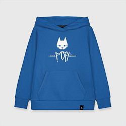 Толстовка детская хлопковая Stray: Мяу, цвет: синий