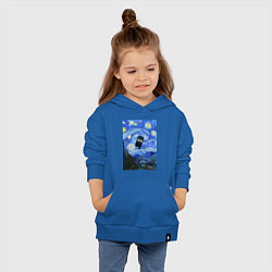 Толстовка детская хлопковая Тардис в Звездной Ночи, цвет: синий — фото 2
