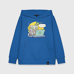 Детская толстовка-худи Я не робот Програмерский мем