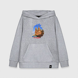Толстовка детская хлопковая Путешествие Санкт-Петербург Россия, цвет: меланж