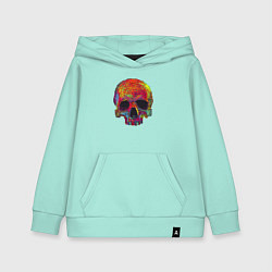 Детская толстовка-худи Cool color skull