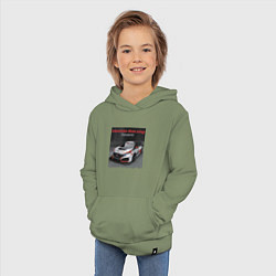 Толстовка детская хлопковая Honda Motorsport Racing Team, цвет: авокадо — фото 2