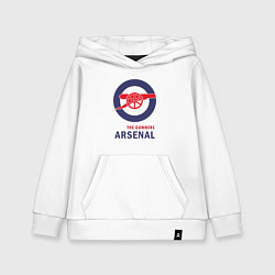 Толстовка детская хлопковая Arsenal The Gunners, цвет: белый