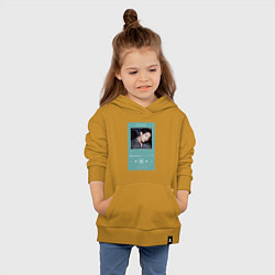 Толстовка детская хлопковая Чонгук Мой любимый Айдол, цвет: горчичный — фото 2