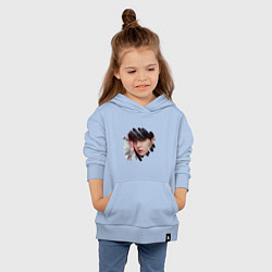 Толстовка детская хлопковая Agust D SUGA BTS, цвет: мягкое небо — фото 2