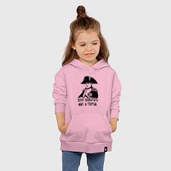 Толстовка детская хлопковая ХОЧУ ТОРТИК НАПОЛЕОН, цвет: светло-розовый — фото 2
