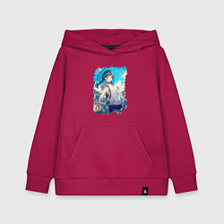 Толстовка детская хлопковая Добрая Хина, цвет: маджента