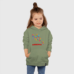Толстовка детская хлопковая Armenian Color, цвет: авокадо — фото 2
