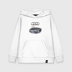 Толстовка детская хлопковая Audi Concept, цвет: белый