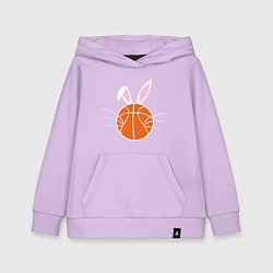 Толстовка детская хлопковая Basketball Bunny, цвет: лаванда