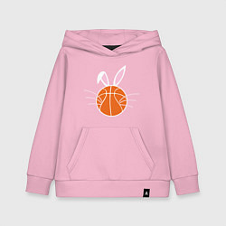 Толстовка детская хлопковая Basketball Bunny, цвет: светло-розовый