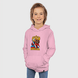 Толстовка детская хлопковая Хоккей - Russia, цвет: светло-розовый — фото 2