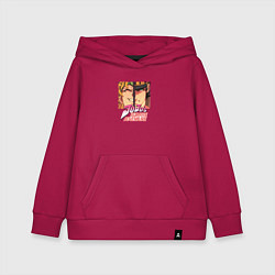 Толстовка детская хлопковая Дио Брандо и Куджо Джотаро, цвет: маджента