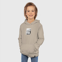 Толстовка детская хлопковая Юи, Юри и Канадэ, цвет: миндальный — фото 2