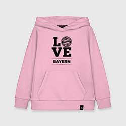 Толстовка детская хлопковая Bayern Love Классика, цвет: светло-розовый