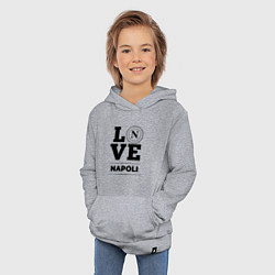 Толстовка детская хлопковая Napoli Love Классика, цвет: меланж — фото 2