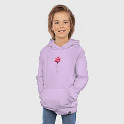 Толстовка детская хлопковая Роза с надписью FAMILY, цвет: лаванда — фото 2