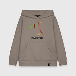 Толстовка детская хлопковая Investor, цвет: утренний латте