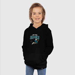 Толстовка детская хлопковая SAN JOSE SHARKS NHL, цвет: черный — фото 2