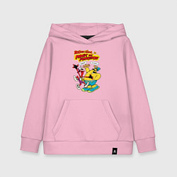 Толстовка детская хлопковая ToeJam & Earl, цвет: светло-розовый