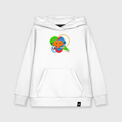 Толстовка детская хлопковая Футбол в Буквогороде, цвет: белый